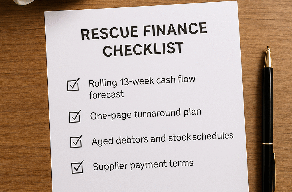 Rescue Finance: Where to Find It & How to Pitch
